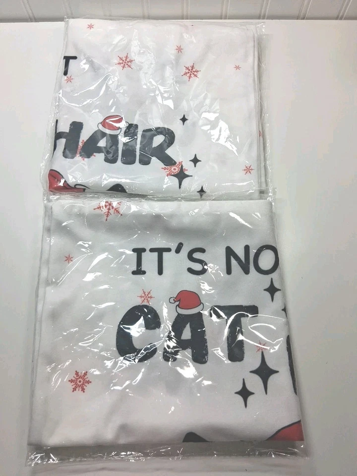 Lindo juego de 2 fundas de almohada suaves para gatito gato de 18" para sofá silla o cama Foto 4 de 4