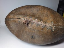 Antique Wilson Double Lined Genuine Cowhide Youth League Football 8 Laces 