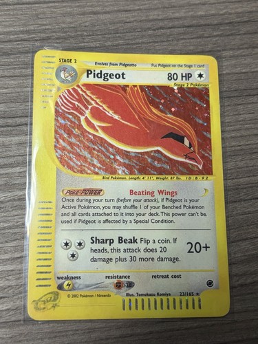 Pidgeot 23/165 Holo Rare Expedition Base Set Pokemon English LP 🔥 🔥 🔥