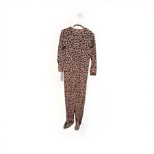 Carter's Girls Size 14 Footed Pajamas Zip Up Pink Animal Print