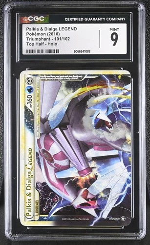 CGC 9 MINT Palkia & Dialga LEGEND 2010 Triumphant Top 101/102 Holo Pokemon Card