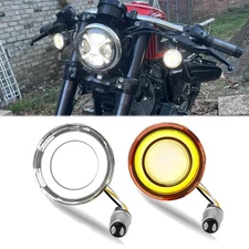 1157 LED Turn Signal Lights Amber Blinker DRL For Harley Sportster XL 1200 883