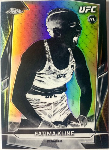 2026 Topps Chrome UFC Fatima Kline Negative Refractor RC #158