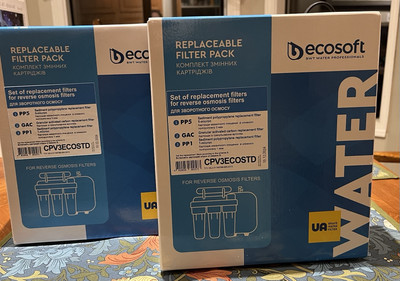 ECOSOFT REVERSE OSMOSIS REPLACEMENT FILTER PACK