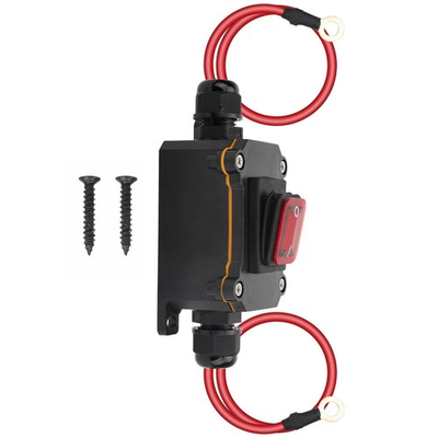 #ad 10.2in on each end 10AWG Inline Copper Wire DC 12 24V IP67 PA66 On Off Switch AU $16.48