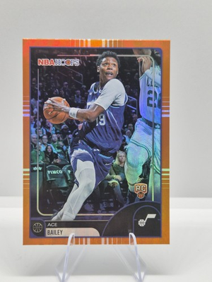 #ad 2025 26 Topps NBA Hoops Ace Bailey RC Orange Parallel #38 Utah Jazz $2.99