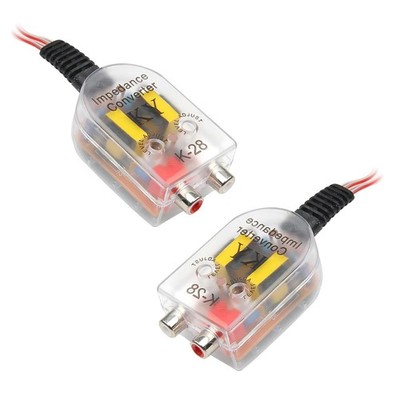 ijuicy 2 PCS RCA Converter Car Audio, Automobile Line 2 PCS, Transparency 