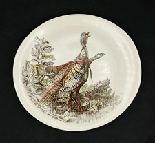 Johnson Brothers Game Birds Wild Turkey Oval Dinner Plate, 11"x10 1/4"