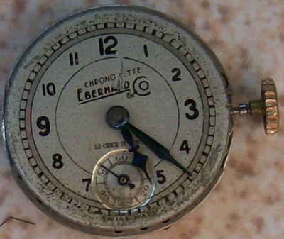 Eberhard vintage Lady wristwatch movement & dial 20 mm. in diameter