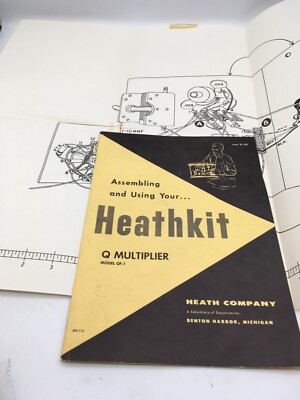 HEATHKIT Assembly Manual Q Multiplier Model QF-1 vintage 1957 Electronics book