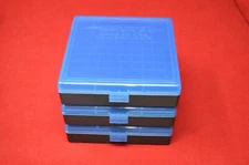 3 x AMMO BOXES BLUE 100 Round 40 S&W / 45 ACP - FREE SHIPPING