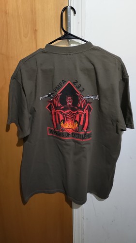 Marine Fighter Attack Squadron 232 (VMFA-232) Crewneck Short Sleeve T Shirt XL - Picture 8 of 17