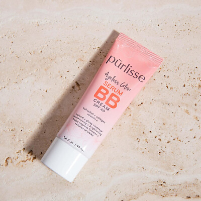 Purlisse Ageless Glow Serum BB Cream with SPF 40, Medium Warm 1.4 oz - Sealed