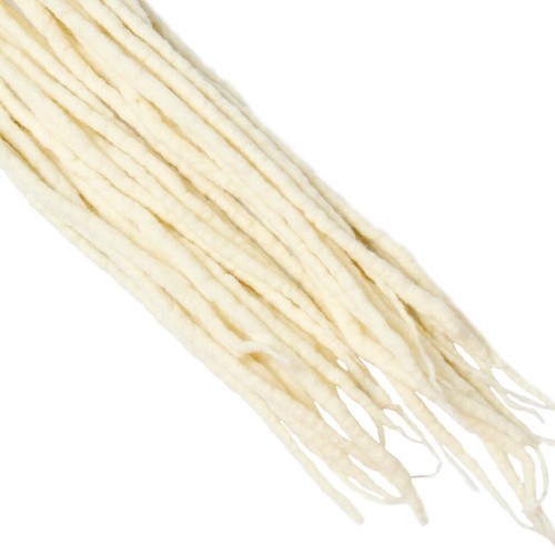 22" Double Ended Wool Dreadlocks Extensions Crochet Braiding Woollen Dreads Locs - Picture 54 of 61