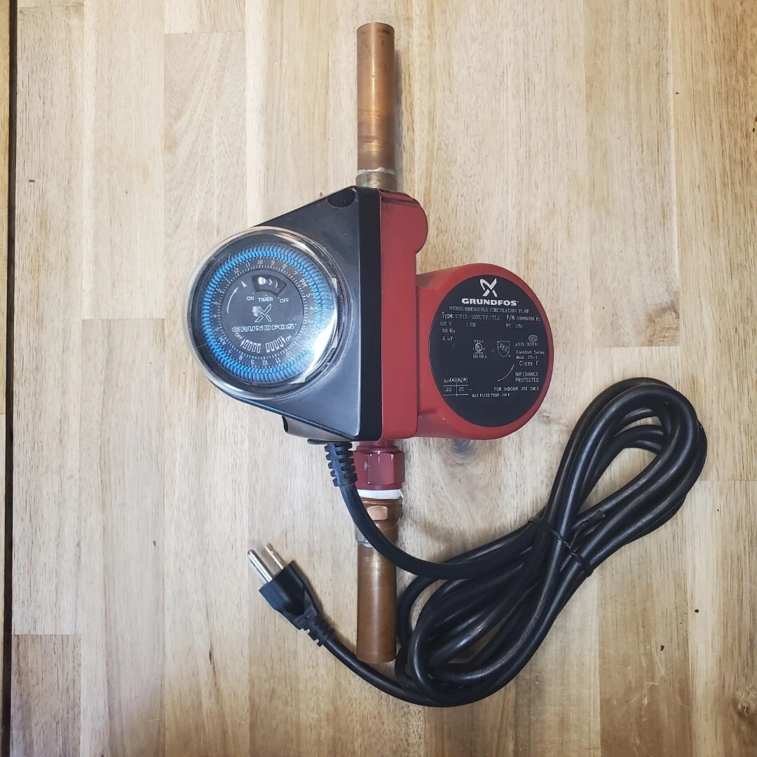 Grundfos 595916, UP15-10SU7P TLC, Comfort Hot Water Recirculation Pump,  1/25 HP | eBay