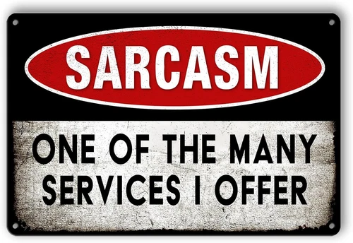 Funny Sarcastic Metal Tin Sign Man Cave Decor For Men Vintage Garage Sign Wall D