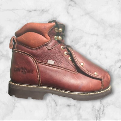 Iron‎ Age Mens Brown Leather Work & Safety Boots Size 7M Women\'s 8.5-9 Mt75 Iron Age Mens Brown Leather Work & Safety Boots Size 7M  main image 3