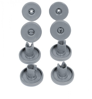 Ruote Per Cesto Inferiore Lavastoviglie REX/Electrolux - Kit 8 Pezzi, Grigio, Facili Da Sostituire - Foto 7