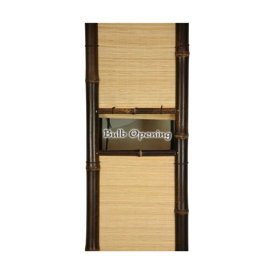 Linterna Roja 67" Kojima Lámpara de Pie Japonesa Bambú 67" Alto Foto 3 de 3