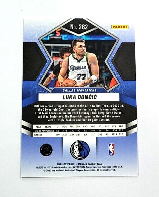 2021-22 Panini Mosaic Luka Doncic All NBA #282 | eBay