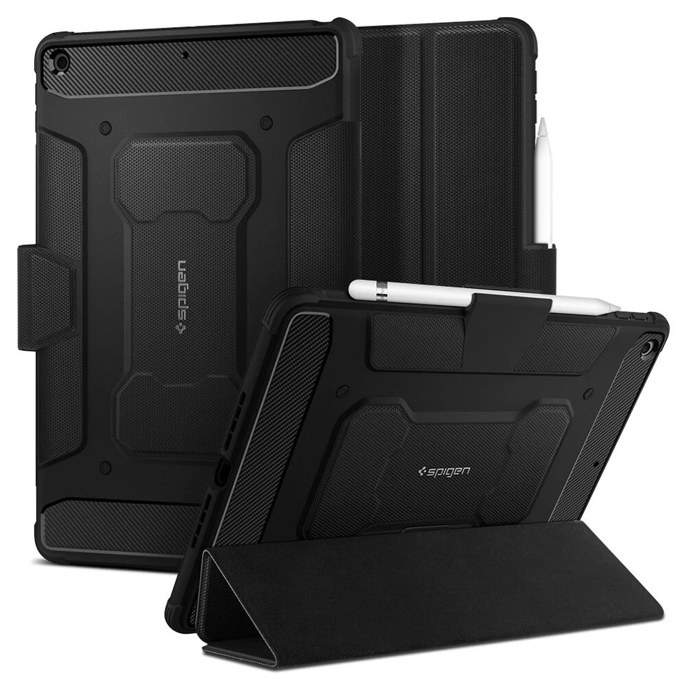 For iPad Pro 11" 12.9" (2021) iPad 10.2" Case | Spigen [Rugged Armor Pro] Cover - Image 2 of 4