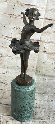 Historical Preiss Young Ballerina Marble Base Figurine Figure Sculpture Decor