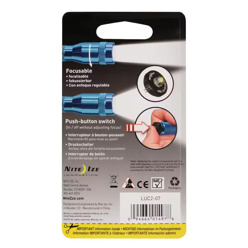 NEU Taschenlampe Upgrade Kit LED ersetzt Birne, passt Aa Mini Maglite Twist, Taste - Bild 2 von 4