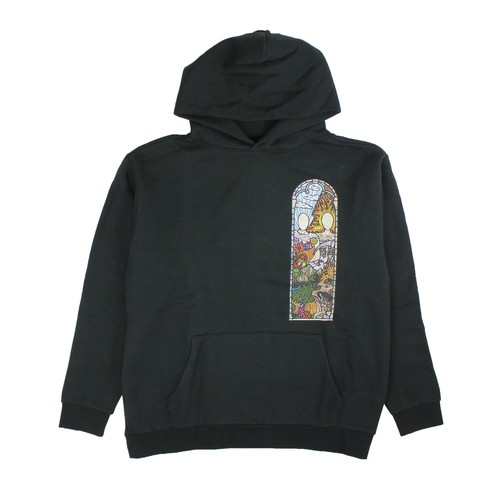 NEW Black Who Decides War Stained Glass Hoodie Size L $5