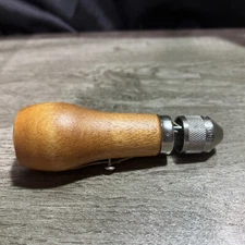 Vintage The Speedy Stitcher Sewing Awl Kit Stewart Mfg Co Wooden Handle