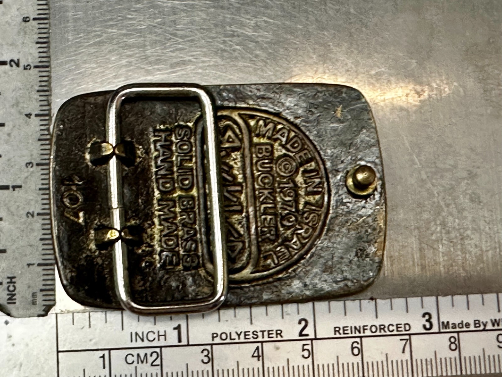 Jerusalem Vintage 1970's Solid Brass Handmade Bel… - image 12