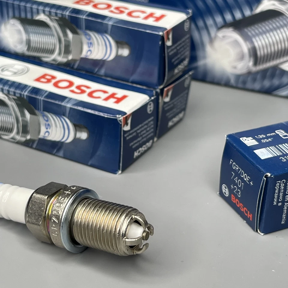 Bosch Nickel Spark Plug 7401 5PCS For AUDI A4 A6 S4 PEUGEOT 405 VW PASSAT VOLVO - Image 3 of 4