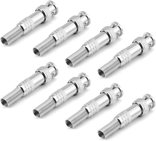Swann BNC Silver Male RG-59 Cable Connector For CCTV Cables Pack of 8 New - Picture 4 of 12