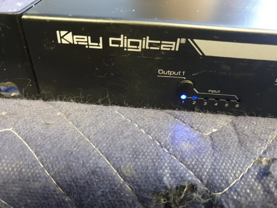 Key Digital KD-6x6CS Audio Video Distribution AMP Switch, no remote control - Image 3 of 4