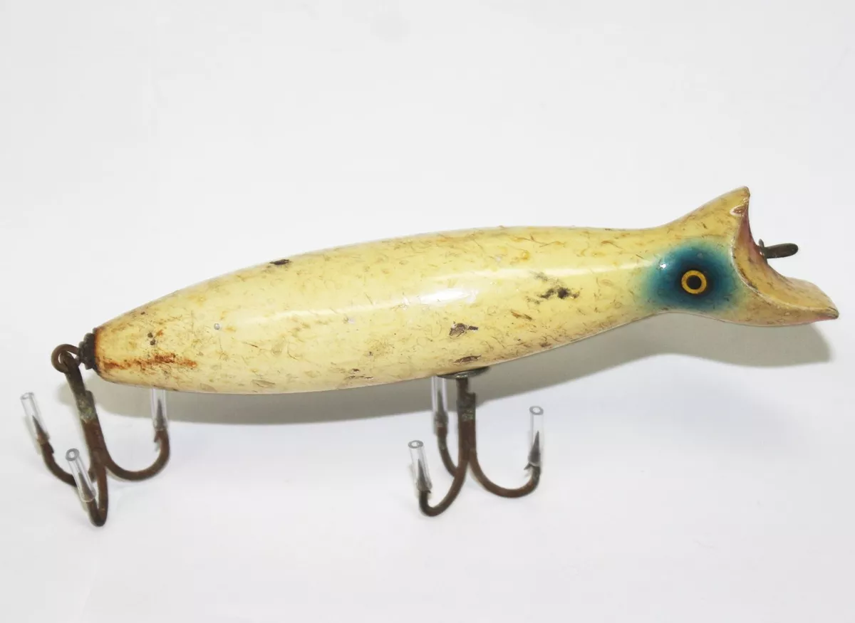 Vintage Don Musso/Gibbs Wood Super Strike Bottle Plug Surf Fishing Lure  Wooden