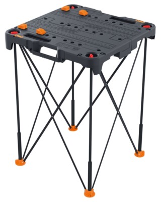 NEW WORX WX066 SideKick Foldable Portable Workbench Table - 24'' x 24'' - Black 