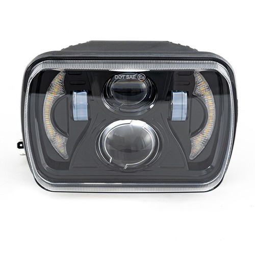 7x6" Led Projector Headlight Hi/Lo Halo DRL for Ford F-150 F-250 F-350 Trucks - Picture 10 of 14