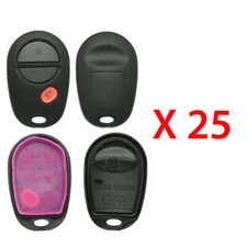 Keyless Remote Fob Case Shell Pad 3b Compatible With Toyota Gq43vt20t 25 Pack