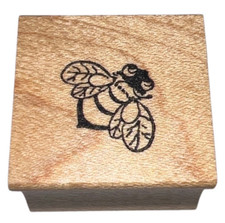 Embossing Arts Bumble Bee Insect Wooden Rubber Stamp