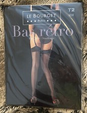 Vintage ? LE BOURGET ? Bas Retro ? Stockings ? Bas 20D ? Black ? New & Sealed