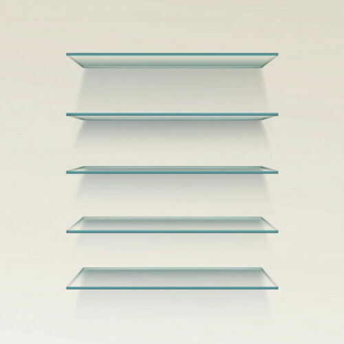 Clear Tempered Glass Shelf Panel Storage Sheet Shelving Display