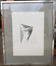 Incisione numerata 84/90 e firmata a mano Roberto Crippa in cornice