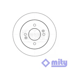 Fits Kia Picanto Hyundai i10 1.0 1.1 CRDi 1.2 1x Brake Disc Rear Mity 584110X500