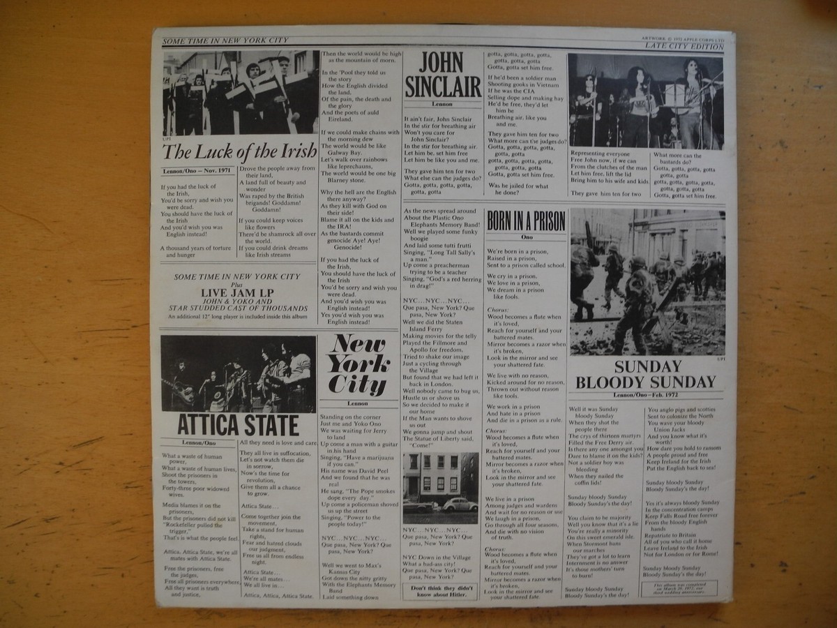 UK初版/John Lennon Some Time in New York C John Lennon, Yoko Ono, Elephant's Memory - Some Time in New