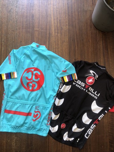 2 Italian Cycling Tops Size M Castelli / Pissei EUC - Picture 4 of 6