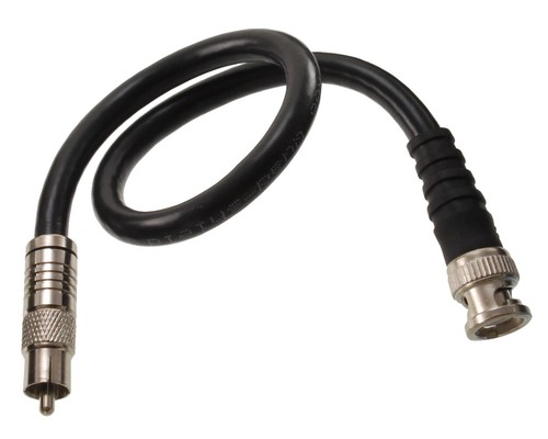 1ft RG6 BNC Male to RCA Male 75Ω HD-SDI Video Cable - Picture 2 of 2