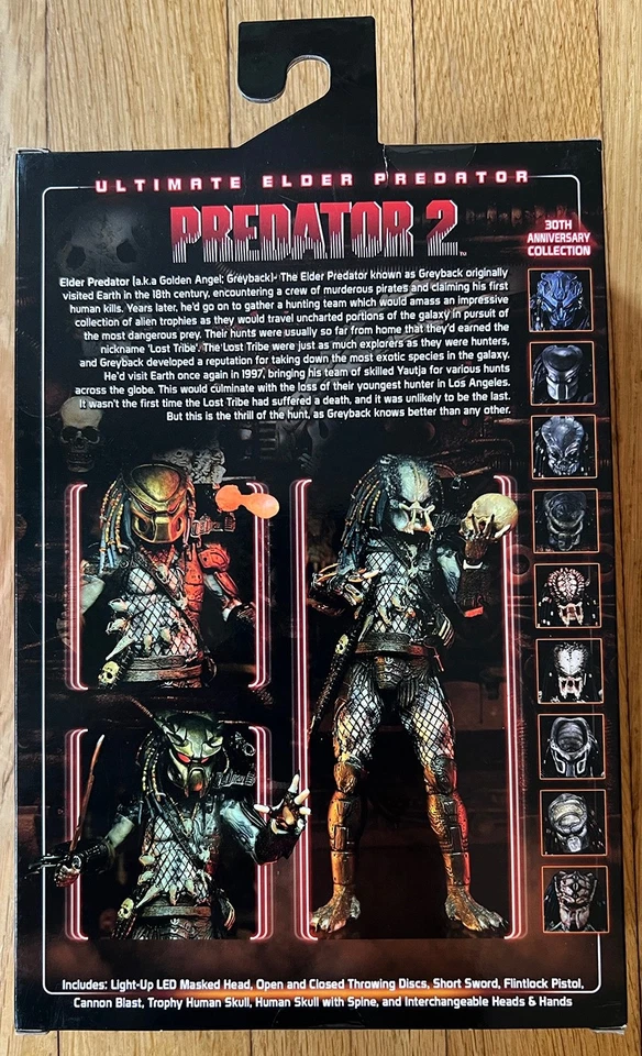 Predator 2 - NECA - Ultimate Elder Predator (#10 30th Ann.) MISB - Photo 2/4