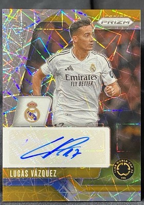 2025 Prizm FIFA - LUCAS VAZQUEZ Auto - Velocity/Lazer Holo - Real Madrid - MINT