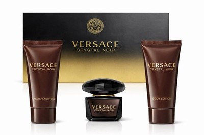 Versace Crystal Noir by Versace, 3 Piece Mini Gift Set for Women