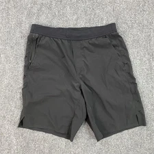 Ten Thousand Shorts Mens Medium Black Lightweight Stretch Running Zip Pockets