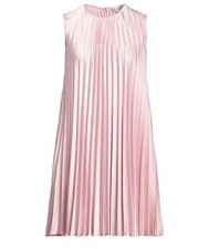 RED Valentino SATIN PLEATED MINI DRESS SIZE I 44 UK 12 US 8